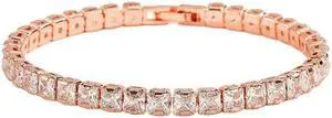 Moissanite Tennis Bracelet for Women Christmas Gift Platinum Plated  925 Sterling Silver Wedding Jewelry 5mm