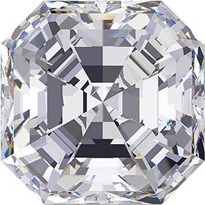Moissanite Loose Stones for Making Ring Pendant Earrings Jewelry - Asscher D Colorless VVS1 Clarity and Excellent Cut with Certificate 0.5-6Carats