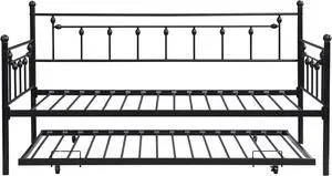 Daybed with trundle BLACK