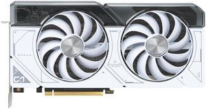 ASUS DUAL RTX4070S GAMING WHITE video card GDDR6X PCI Express 4.0 21 Gbps 192 bit