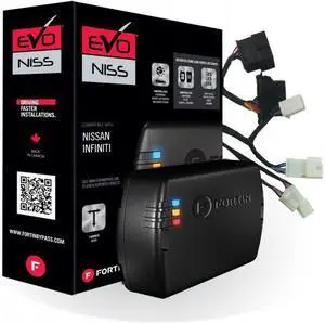 Fortin - EVO-NIST1 - Stand-Alone Add-On Remote Start Car Starter System For Infiniti Nissan Push-To-Start Vehicles