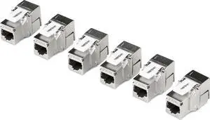 TRENDnet TC-K06C6A Shielded Cat6A Keystone Jack - 6-Pack