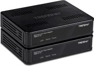 TRENDnet MoCA 2.0 Ethernet Over Coax Adapter(2-Pack) TMO-311C2K Backward Compatible w/MoCA 1.1/1.0 Gigabit LAN Port Supports Net Throughput up to 1Gbps Supports up to 16 Nodes on One Network