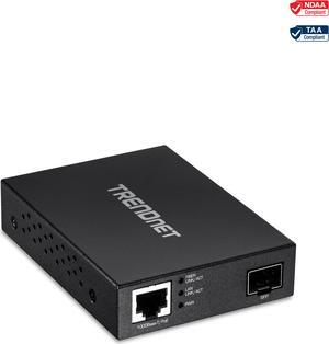 TRENDnet TFC-PGSFP Gigabit PoE PD SFP Fiber Media Converter