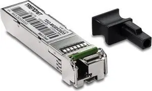 TRENDnet SFP to RJ45 Dual Wavelength Single-Mode LC Module,TEG-MGBS20D5, Must Pair w/TEG-MGBS20D3 or a Compatible Module, Up to 20 km (12.4 Miles),Bi-Directional(WDM)SFP,Lifetime Protection,1550/1310