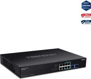 TP-Link TL-SG2210P, Jetstream 8 Port Gigabit Smart Managed PoE Switch, 8  PoE+ Ports @61W, 2 SFP Slots, Omada SDN Integrated, PoE Recovery, IPv6,  Static Routing, Limited Lifetime Protection 