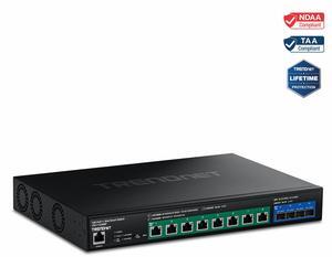 TRENDnet 28-Port Multi-Gig Web Smart Switch, TEG-3284WS, 24 x 2.5G Ports, 4 x 10G SFP+ Ports, Remote Cloud Management, NDAA TAA Compliant, 200Gbs, Lifetime Protection