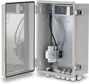 TRENDnet Outdoor IP68 Weatherproof Enclosure with 350W Power  Supply, TI-CA4K, IK10 Impact Protection, Power Supply Supports up to  350W (55V DC, 6.3A), 20kA @ 8/20 s Surge Protection
