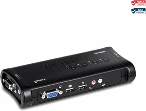 TRENDnet TK-409K,4-Port USB KVM Switch Kit with Audio TRENDnet TK-409K,4-Port USB KVM Switch Kit with Audio