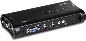 TRENDnet TK-409K,4-Port USB KVM Switch Kit with Audio TRENDnet TK-409K,4-Port USB KVM Switch Kit with Audio