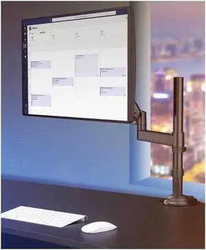 NB H100 black monitor stand computer stand desktop lift monitor stand arm swivel computer stand punch-free monitor stand display stand 22-35 inches