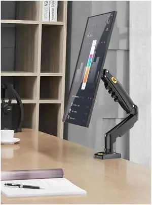 NB F80 monitor stand computer stand desktop lift monitor stand arm swivel computer stand monitor base elevated screen stand 17-30 inches