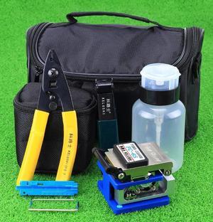 Colus FTTH fiber optic home toolbox set 10 sets of leather wire stripper Vimüller pliers FC-6S cutting knife cold junction set combination