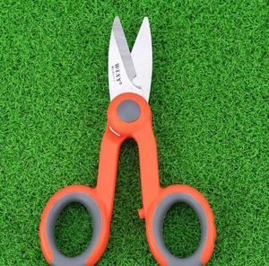 Colus fiber Kevlar scissors fiber optic aramid fiber pigtail jumper fiber scissors plastic non-slip handle FTTH fiber into the home cold junction hot melt tool sharp serrated blade