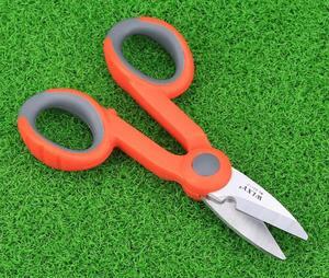 Colus fiber Kevlar scissors fiber optic aramid fiber pigtail jumper fiber scissors plastic non-slip handle FTTH fiber into the home cold junction hot melt tool sharp serrated blade