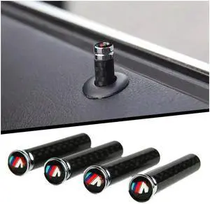 Generic 4 PCS BMW Motorsport Carbon Fiber Accessories Steel Car Lock Modified Door Pin M