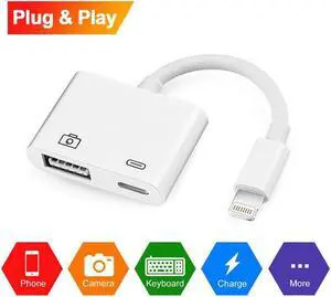 Lightning to USB Camera Adapter Lightning to USB 3.0 Female Cable iPad iPhone