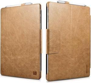 Surface Pro 4 Case Luxury Series Genuine Leather Folio Cover with Pen Holder Stand for Microsoft Surface Pro 4 12.3 Inch Compatible with Surface Pro 4 2015 / Surface Pro 2017 Original Keyboard