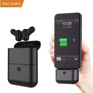 New Exclusive X2-TWS Binaural Detachable Wireless Earphones Mini In-Ear V4.2 Bluetooth Earbuds Sports Waterproof Headphones for iPhone Android Phones with Large Battery Charging Box Power Bank