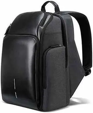 Bopai Business 15.6 inch Laptop Backpack Invisible Water Bottle Pocket Anti-theft Laptop Rucksack woth USB Charging Port and Anti-explosion Zipper Water Resistant Travel Anti-thief Men Backpack Black