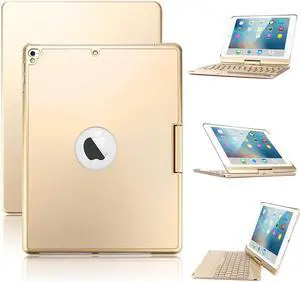 Keyboard Case for iPad 9.7 2018 2017 iPad Pro 9.7 iPad Air Werleo 7 Color Backlit Bluetooth Keyboard Case Folio Smart 360 Rotate Stand Keyboard Cover for iPad Air Air 2 iPad Pro 9.7 iPad 9.7