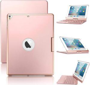 Keyboard Case for iPad 9.7 2018 2017 iPad Pro 9.7 iPad Air Werleo 7 Color Backlit Bluetooth Keyboard Case Folio Smart 360 Rotate Stand Keyboard Cover for iPad Air Air 2 iPad Pro 9.7 iPad 9.7