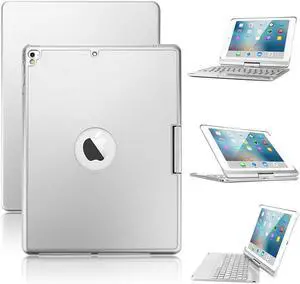 Keyboard Case for iPad 9.7 2018 2017 iPad Pro 9.7 iPad Air Werleo 7 Color Backlit Bluetooth Keyboard Case Folio Smart 360 Rotate Stand Keyboard Cover for iPad Air Air 2 iPad Pro 9.7 iPad 9.7