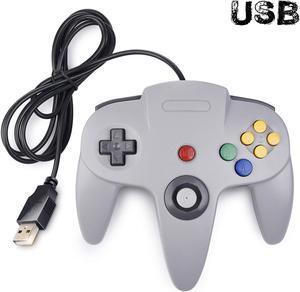 Generic Classic N64 Controller, Wired USB PC Game pad Joystick for Windows PC MAC Linux Raspberry Pi 3 Sega Genesis Higan