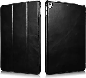 iPad Pro 12.9 Case Genuine Leather Case Folio Flip Smart Cover Auto Wake / Sleep Function [Magnetic Closure] Kickstand for Apple iPad Pro 12.9 2017 2015