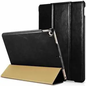 For iPad Pro 10.5 Case Genuine Leather Case Folio Flip Smart Cover Auto Wake / Sleep Function Magnetic Closure Kickstand for Apple iPad Pro 10.5 2017 Release