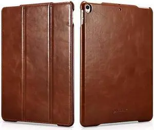 For iPad Pro 10.5 Case Genuine Leather Case Folio Flip Smart Cover Auto Wake / Sleep Function Magnetic Closure Kickstand for Apple iPad Pro 10.5 2017 Release