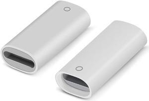 [2 Pack] Adapter Compatible with Apple Pencil Adapter Female to Female Charging Adapters Lightning Cable Adapter for iPad Pro Apple Pencil