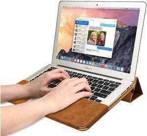 MacBook Pro Retina 15 Inch Case with Retina Display No CD-ROM Premium PU Leather Book Cover Folio Flip Case Sleeve Protective Cover with Stand Function for Apple MacBook Pro Retina 15" Model A1398