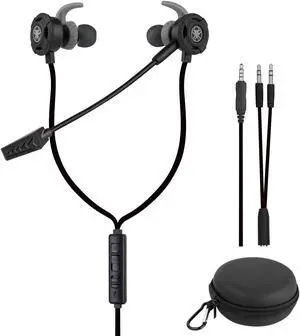 3.5 MM Gaming Headphone Wired Gaming Earphone Noise Cancelling Stereo Bass E-Sport Earphone with Adjustable Mic for PS4, Xbox One, Laptop, Cellphone, PC