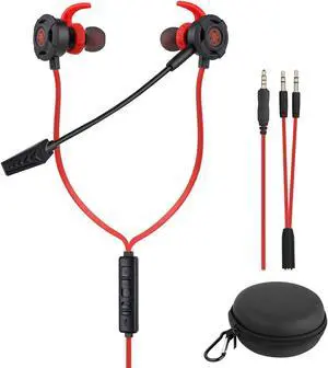 Wired Gaming Earphone 3.5 MM E-Sport Earphone Noise Cancelling Stereo Bass Gaming Headphone With Adjustable Mic for PS4, Xbox One, Laptop, Cellphone, PC