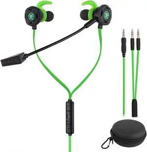 Wired Gaming Earphone 3.5 MM E-Sport Earphone Noise Cancelling Stereo Bass Gaming Headphone With Adjustable Mic for PS4, Xbox One, Laptop, Cellphone, PC