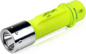 1100 Lumen Diving Flashlight, Rechargeable Super Bright Underwater Lighting Submarine Light Scuba Safety Lights Waterproof Under Water Torch for Outdoor Under-Water Sports