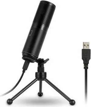 Werleo Professional Studio Condenser USB Computer Microphone with Tripod Mount for PC Laptop Desktop Notebook Cardioid Studio Recording Vocals for Recording Gaming Podcasting Online Chatting