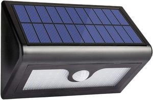 Solar Lights 50 LED Waterproof Motion Sensor Lights Outdoor Wireless Solar Powered Wall Light Motion Activated Auto On Off Solar Security Lights Outdoor for Fence Patio Deck Yard Cool White