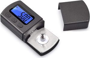 Werleo Digital Turntable Stylus Force Scale Gauge 0.01g Blue LCD Backlight Tracking Force Pressure Gauge Scale for Tonearm Phono Cartridge