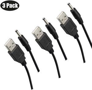Werleo 3-Pack 3ft USB 2.0 A Type Male to DC 3.5x1.35 mm DC 5V Power Plug Connector Cable usb to 5v power cable usb to dc power cable