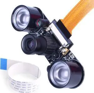 Werleo for Raspberry PI Camera Module 5MP 1080p OV5647 Sensor HD Video Webcam Supports Night Vision for Raspberry Pi Model B B+ A+ RPi 3 2 1 zero zero W with FFC FPC Cable - Raspberry pi Camera