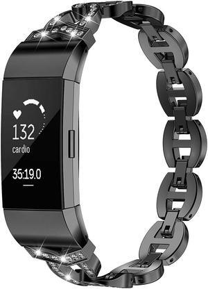Werleo Stainless Steel Bands Compatilbe Fitbit Charge 2 Premium Stainless Steel Metal Replacement Watch Band Strap for Fitbit Charge 2 Smart Fitness Watch