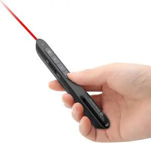 Werleo Wireless Presenter with Red Laser Pointer and Volume Control Rechargeable Wireless PowerPoint PPT Remote Control Clicker
