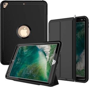iPad Pro 10.5 Case Three Layer Heavy Duty Drop Protection Ultra Slim Stand Cover Auto Sleep Wake Full Body Protective Case for New Apple iPad Pro 10.5 Inch Model A1701 A1709 Cover