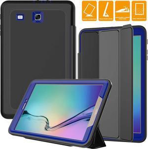 Werleo Samsung Galaxy Tab E 9.6 Case Anti-Scratch Shockproof Three Layer Full Body Armor Protective Case with Auto Sleep Wake Magnetic Smart Stand Cover for Samsung Galaxy T560 Model SM-T560 SM-T561