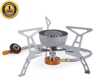 Portable Camping Stoves,Werleo Ultralight Foldable Collapsible Windproof Outdoor Backpacking Stove Propane Butane Small Camping Gas Stove Burner Mini Camping Cookware Cookout Stove for Picnic Hiking