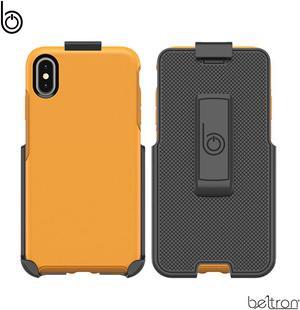 Belt Clip Holster for Otterbox Symmetry Case - Apple iPhone Xs MAX (case not Included) - Features: Secure Fit, Quick Release Latch, Durable Rotating Belt Clip & Built-in Kickstand