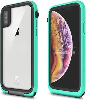 aquaLife Waterproof, Shock & Drop Proof, Dirt Proof, Heavy Duty Underwater Diving Case for iPhone X iPhone Xs (IP68 Rated, MIL-STD-810G Certified) Fully Sealed w/Built-in Screen Protector (Teal)