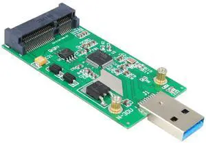 Lankot USB3.0 mSATA SSD Adapter, Mini SATA to USB Converter, mSATA to USB Card as USB Disk Drive, 50mm MIni SATA Solid State Drive Converter as External Hard Drive (2018 Upgrade) Lankot USB3.0 mSATA SSD Adapter, Mini SATA to USB Converter, mSATA to USB Card as USB Disk Drive, 50mm MIni SATA Solid State Drive Converter as External Hard Drive (2018 Upgrade)